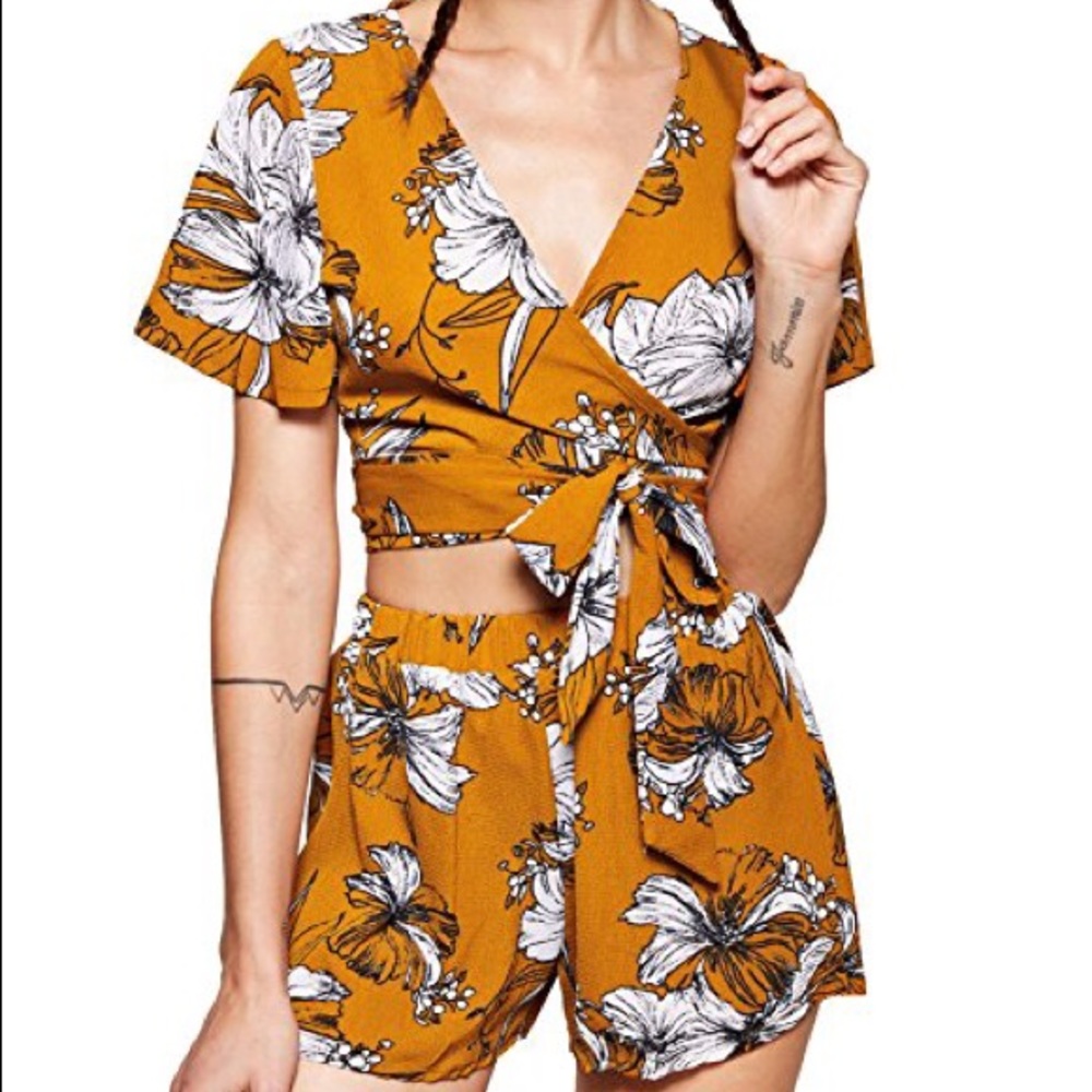 Yellow two piece set